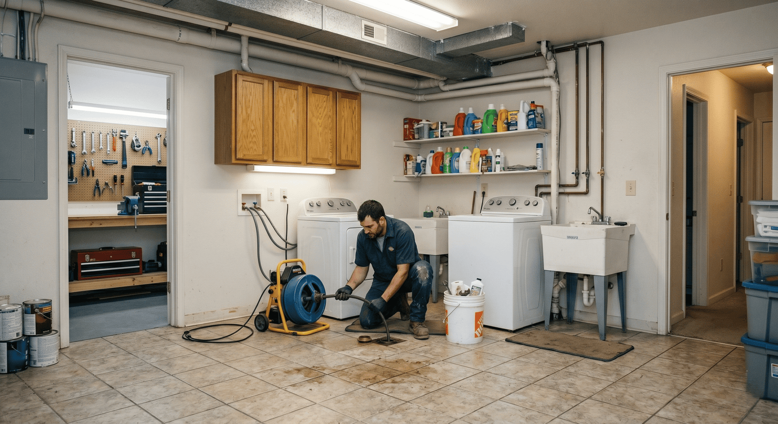 Licensed plumber soldering a copper pipe joint in Richland WA
